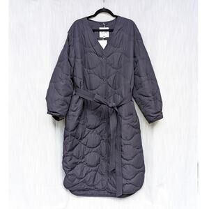 COS Dark Gray Quilted Coat